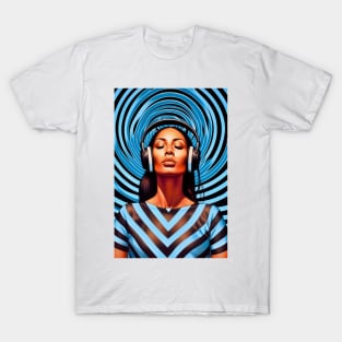 Op Art Music Lover Pacific Islander Woman Pacific Islanders T-Shirt